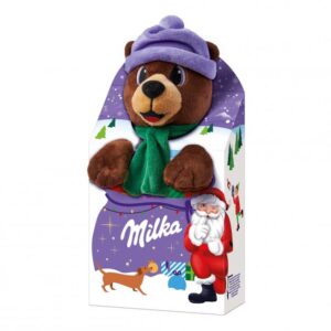 Новорічний набір солодощів Milka Magic Mix з м’якою іграшкою Ведмедик 96 г